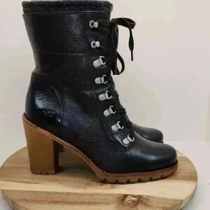 Ugg Fabrice Heeled Women's Boots Size 10 Black Insulated